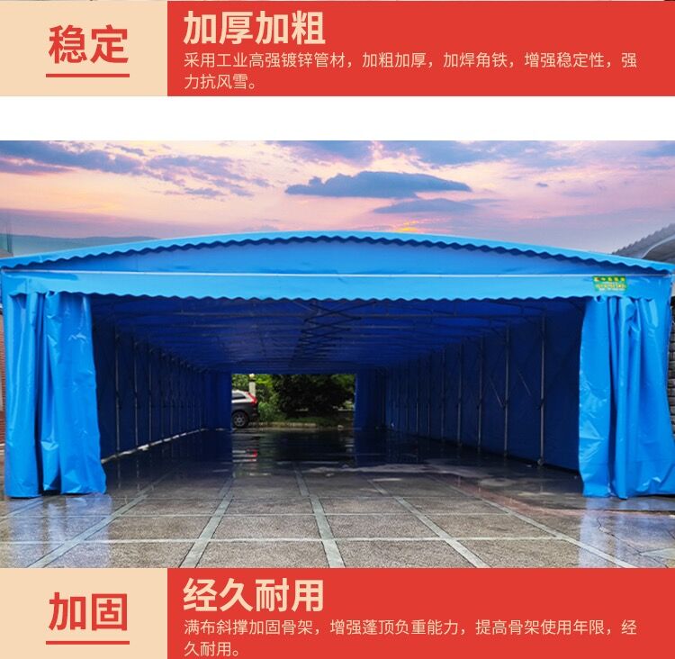 Automatic Telescopic Canopy Large Storage Canopy Outdoor Factory Storage Cargo Canopy Colors Available