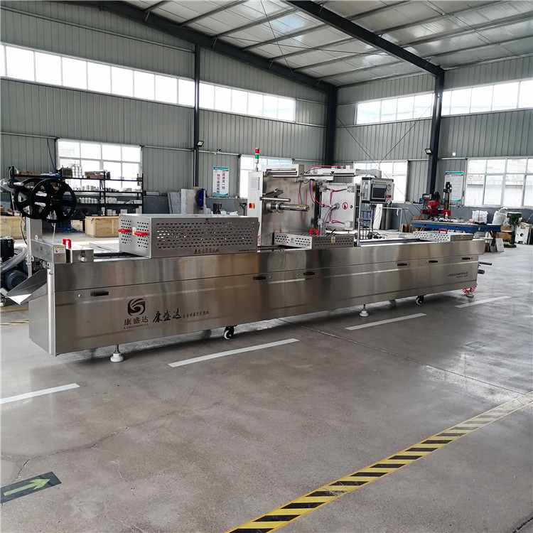 Stretching film continuous packaging machine sausage Thermoforming Vacuum packing equipment automatic evacuation machine