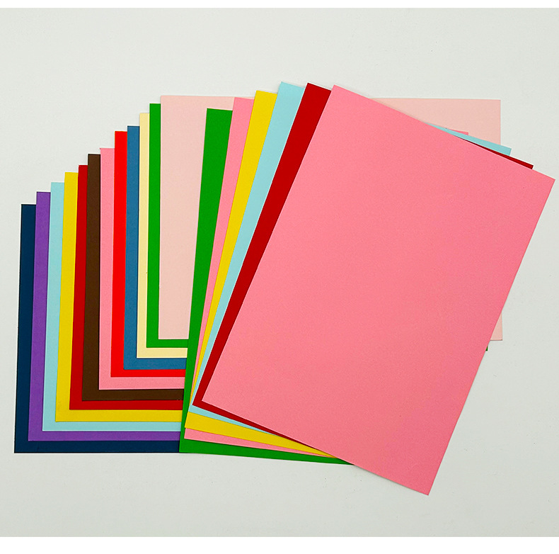 Wholesale of color card paper by manufacturers, handmade cover, greeting card album, painting, children's DIY, multi specification color card paper