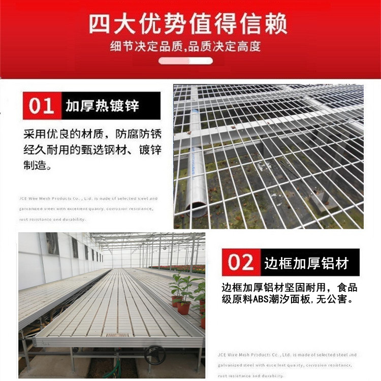 Tailong Greenhouse Corrosion resistant Seedling Bed Net Vegetable Galvanized Planting Net Bed Medicinal Material Planting Frame Customization