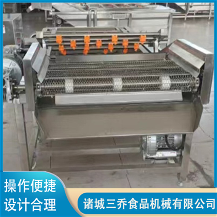 Bubble cleaning machine manufacturer's fully automatic fruit and vegetable cleaning assembly line, prefabricated vegetable and vegetable processing equipment