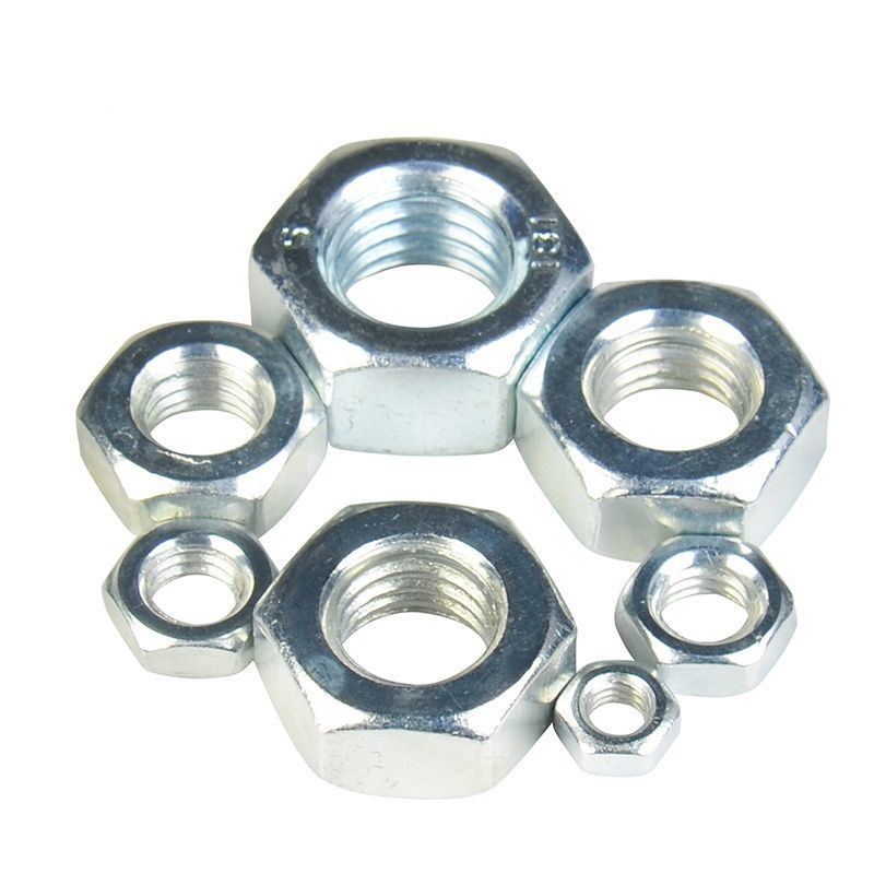 Genuine Carbon Steel Hexagon Nut Nut GB52 External Hexagon Nut Galvanized Customized Wholesale