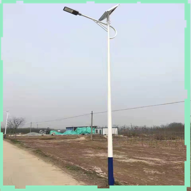 Solar Street Lamp Factory 30W 40W LED Rural Road 6m Light Pole Gold Bean Lamp Cap Aircraft Customized by Manufacturer