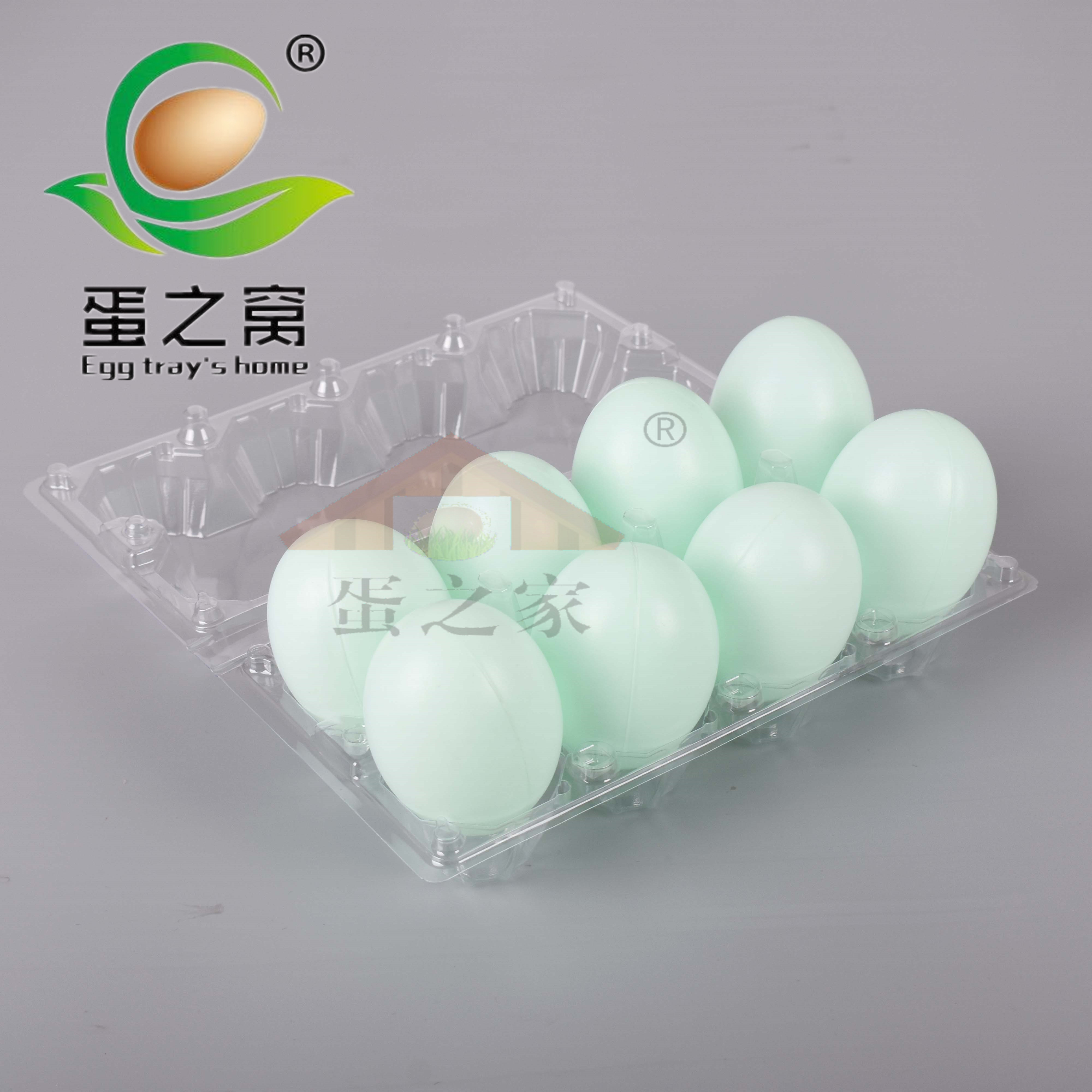 Plastic egg tray, disposable transparent, clumsy soil egg packaging box, shockproof, multi specification manufacturer's package