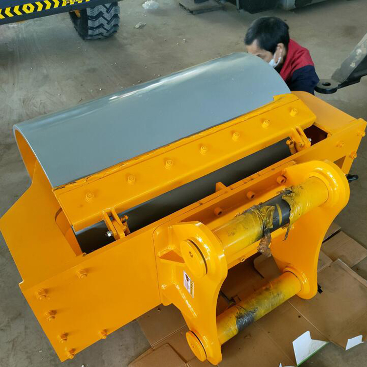 Road construction, roadbed, hydraulic drum compaction, slope reinforcement, hydraulic compactor, excavator, drum roller