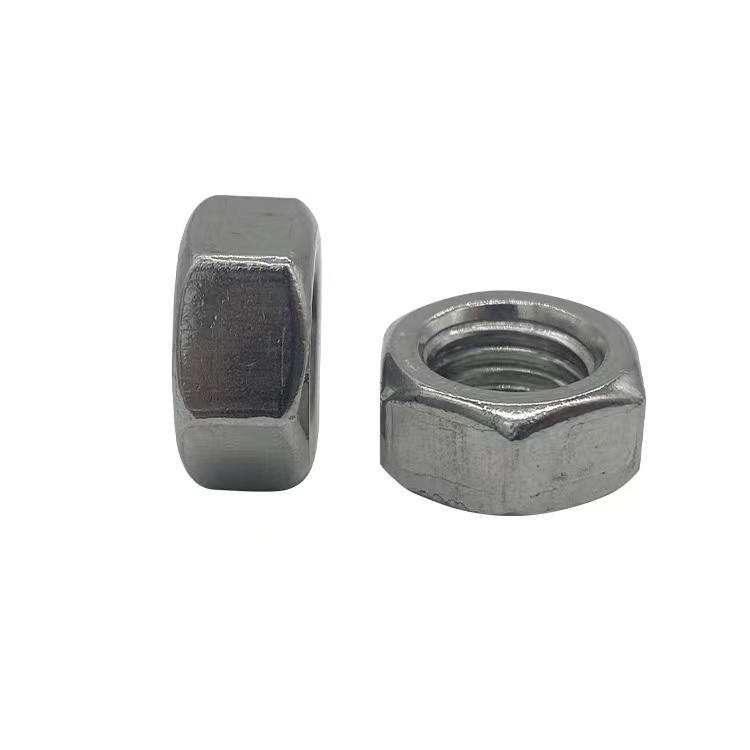 Photovoltaic hot-dip galvanized nut grade 4 8 GB6170 national standard enlarged hole hot-dip galvanized hexagonal nut