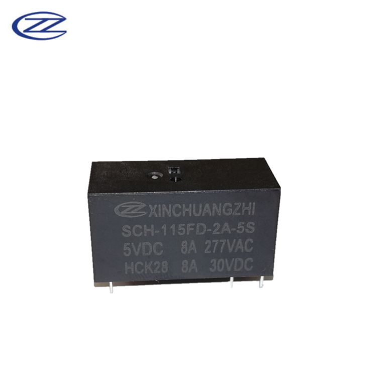 12V8A power relay, two sets of normally open Xinchuangzhi relay SCH-115FD-2A-5S smart home