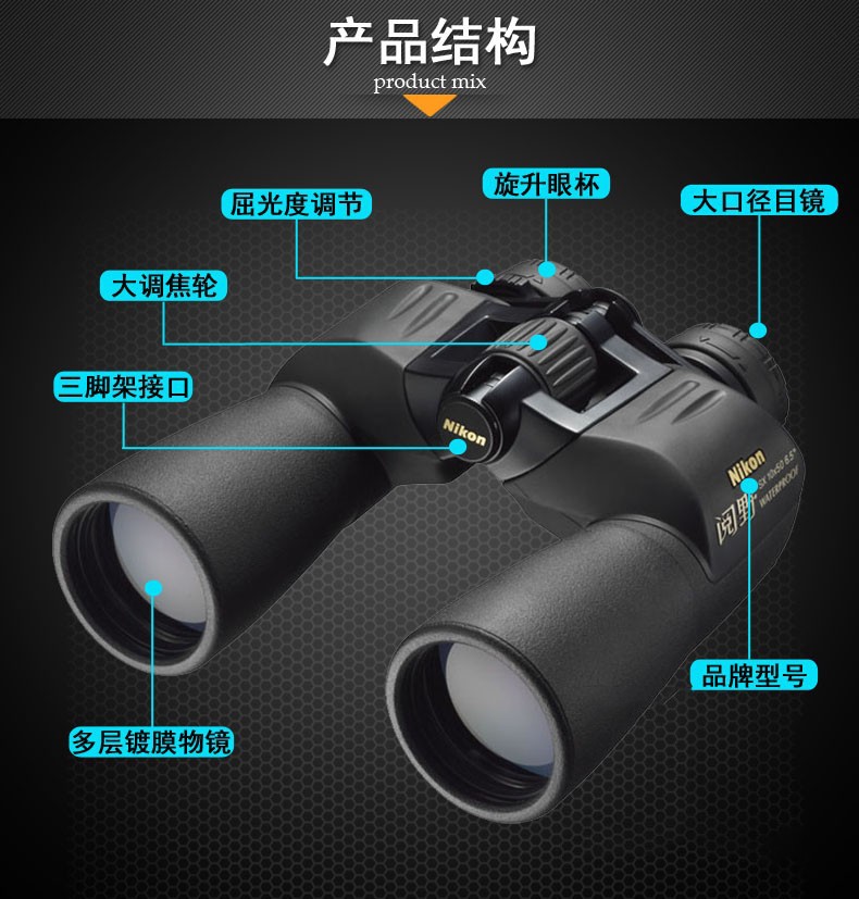 Nikon binoculars SX 7X35 high-definition low-light night vision outdoor theater viewing glasses