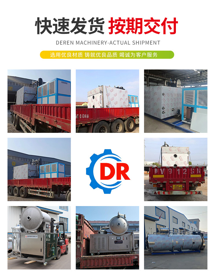 Deren electric heating yogurt block freeze-drying machine camel milk low-temperature drying equipment powder vacuum freeze-drying machine