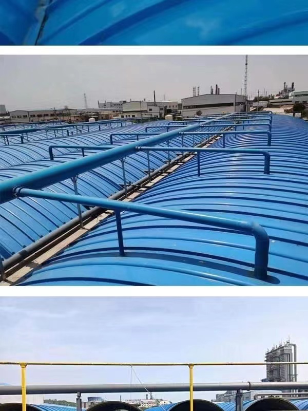 Sealing gas collection hood of sewage treatment plant, arched cover plate of sewage tank, fiberglass water tank cover plate