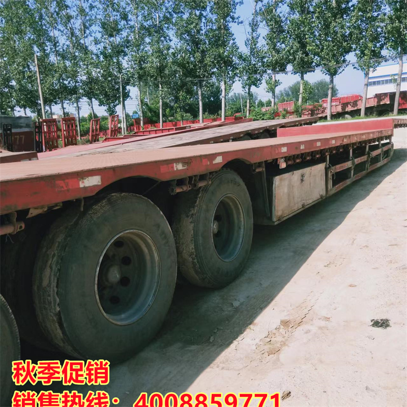 Sell 17m, 5m, 3m, lightweight, low flatbed semi-trailer 13m, 75m, front and rear equal width flatbed semi-trailer truck