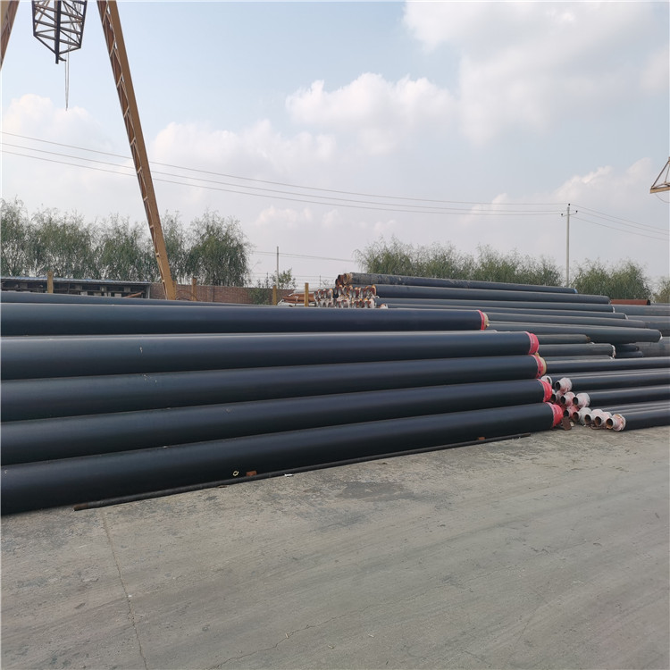 Juxintai heating black jacket polyurethane prefabricated buried insulation pipeline DN200