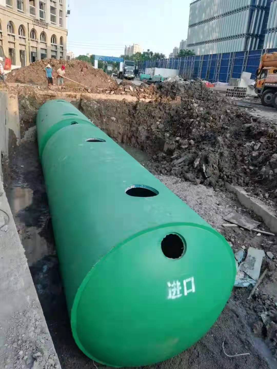 Concrete Septic tank, large finished cement tank, 20-100 cubic meters, three format prefabricated spot