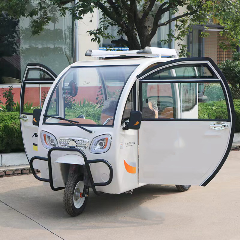 Totally enclosed QT51 Electric trike rain proof household old people pick up children electric vehicle supplied by the manufacturer