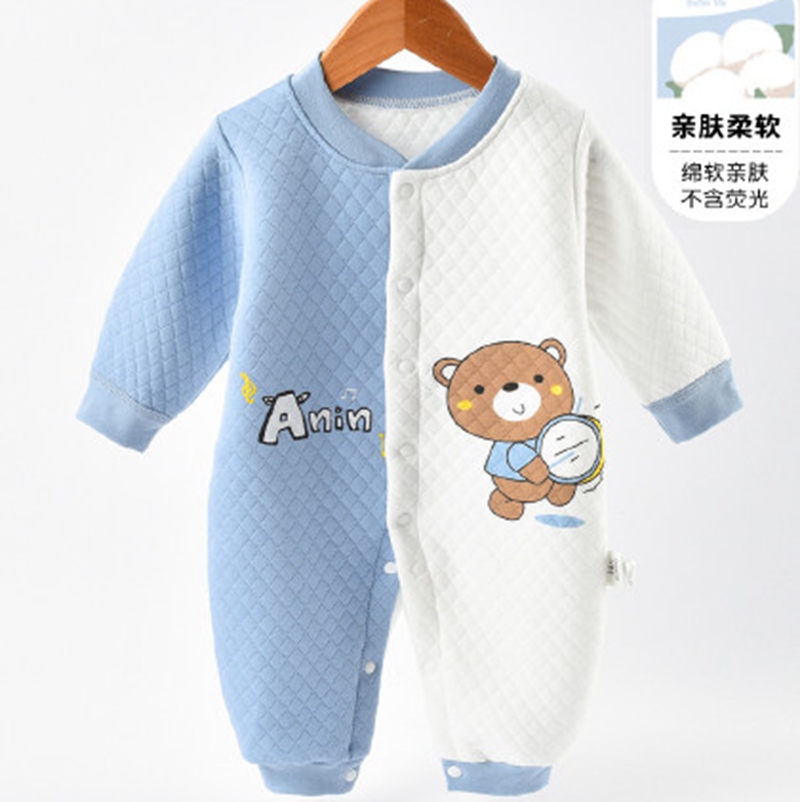 Yila La Mao En Mao Ai Autumn New Baby Cotton Climbing Clothes Manufacturer's First Hand Supply Spot Wholesale