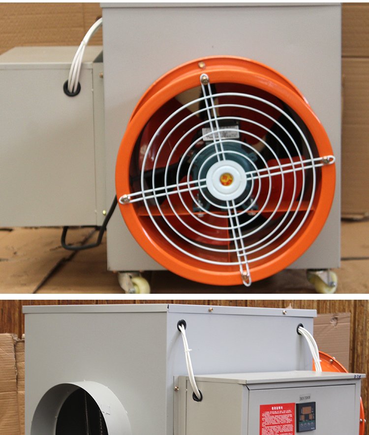 Industrial warm air fan, breeding farm, electric hot air stove, high-power drying, commercial pigsty, chicken farm, greenhouse heater