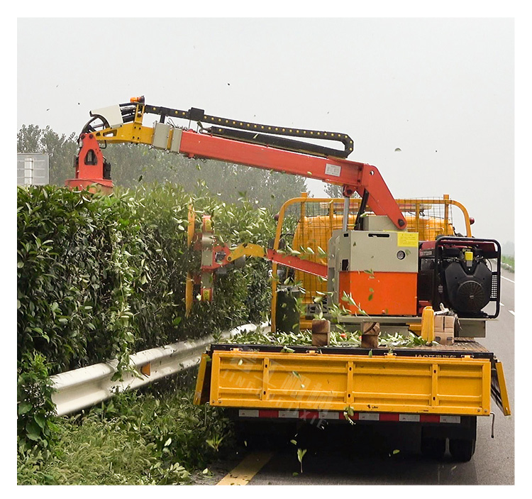 Multifunctional Hedge Trimming Machine for Highway Vehicular Hedge Trimming