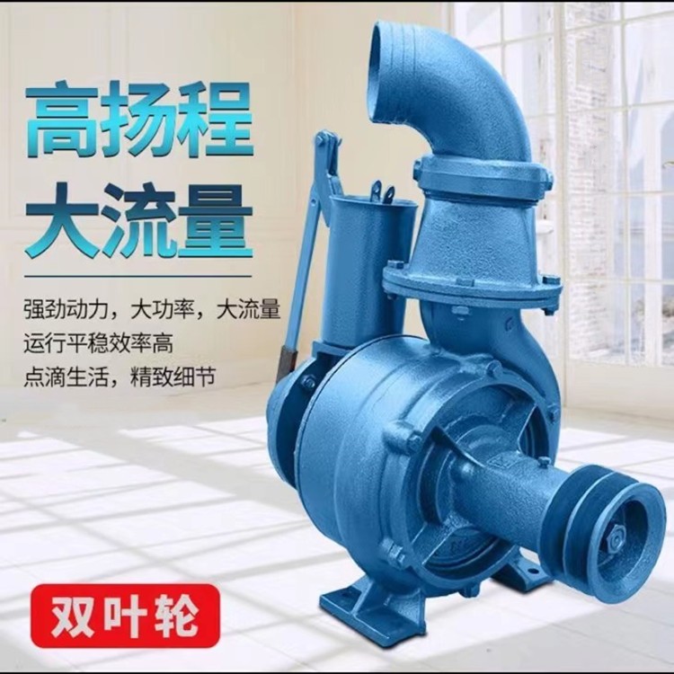 Mobile 8-inch diesel pump, municipal flood control and drainage pump, rainproof shed type self priming sewage pump