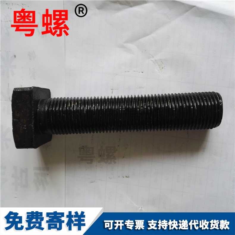 Supply high-strength square head bolts, grade 10.9 blackened square head bolts, square head bolts