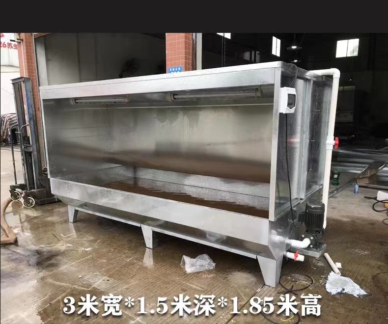 Customized environmentally-friendly water curtain cabinet, spray booth, dry powder spraying cabinet, plastic powder recycling machine, small water curtain machine, oil spraying turntable