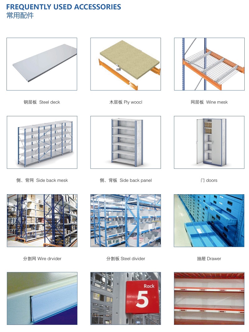 Production of medium and heavy shelf shelves with optimized racks has good load-bearing uniformity in storage