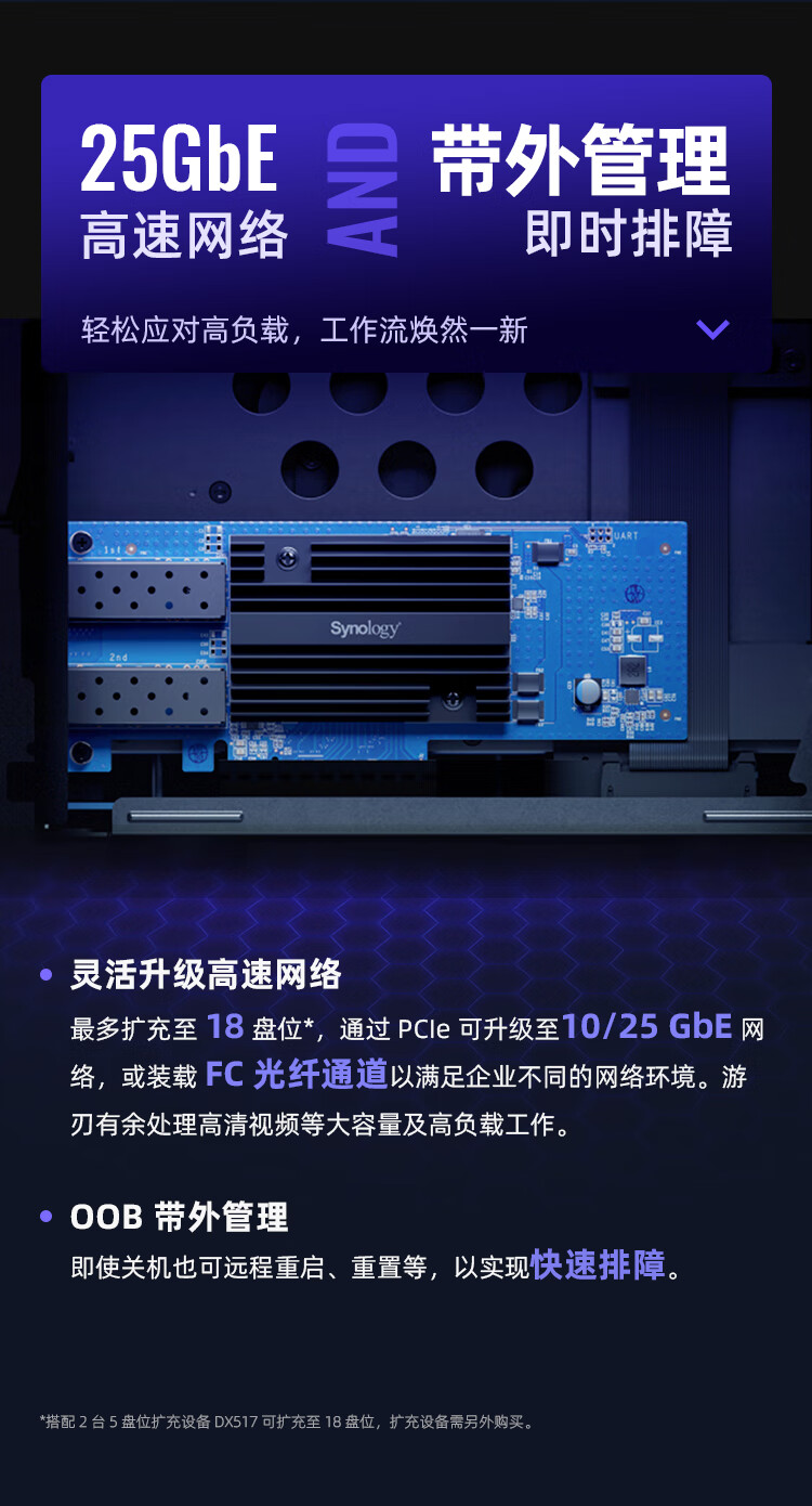 Qunhui DS1823xs+quad core 8-bay NAS network storage server network disk data backup all-in-one machine