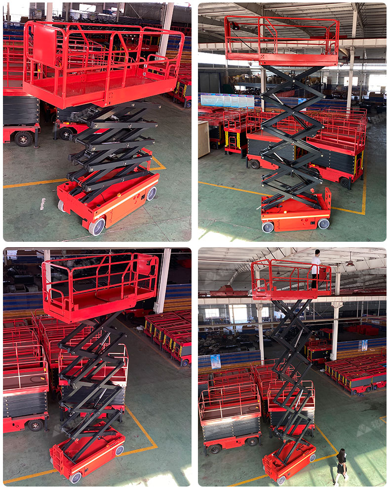 Rental and rental of mobile hydraulic elevators for small high-altitude work, fully automatic scissor fork lifting platform