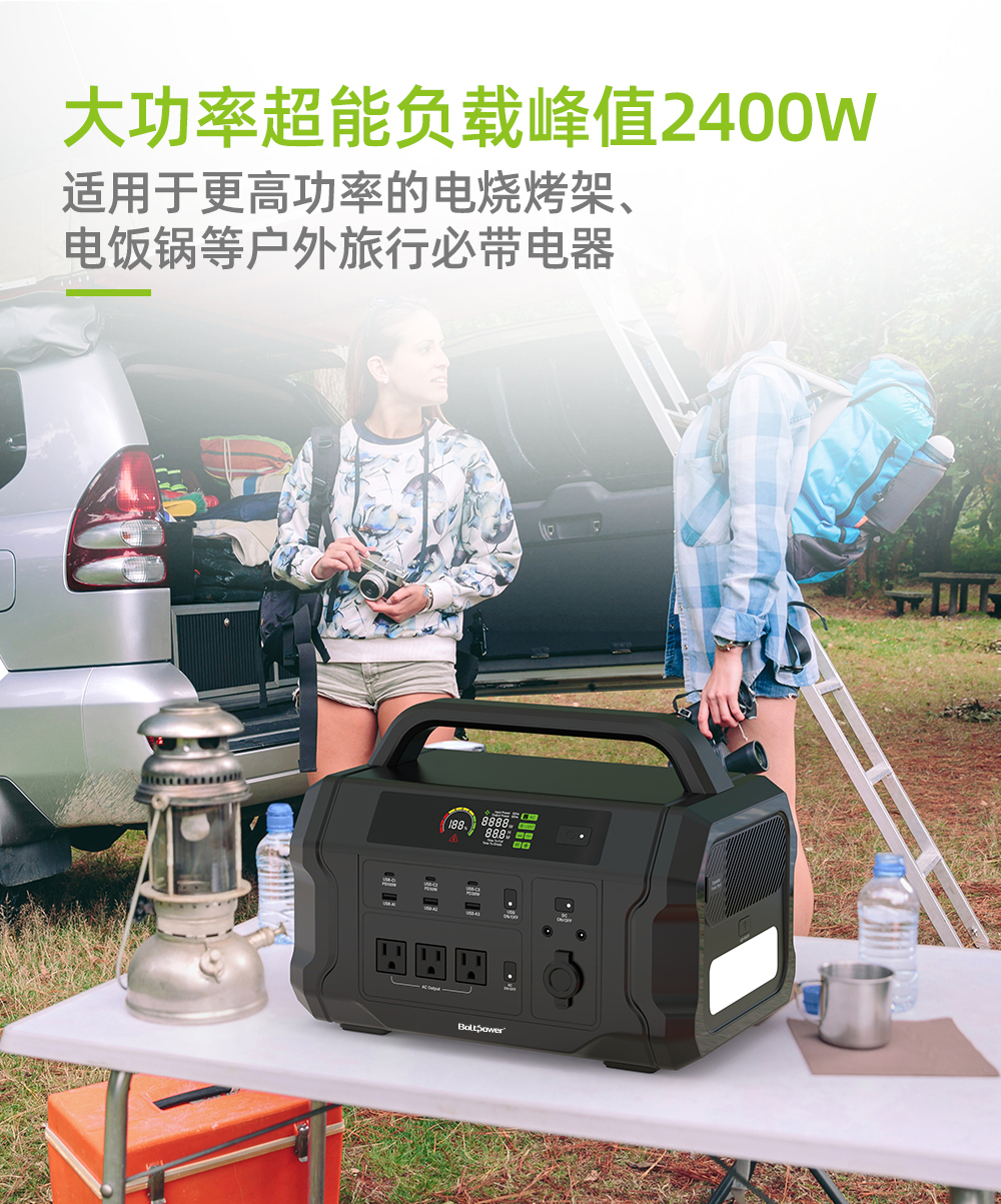 Electric General 1000W, 1 kWh, High Capacity, High Power, Fast Charging, Three Protection, Portable Outdoor Energy Storage Power Supply