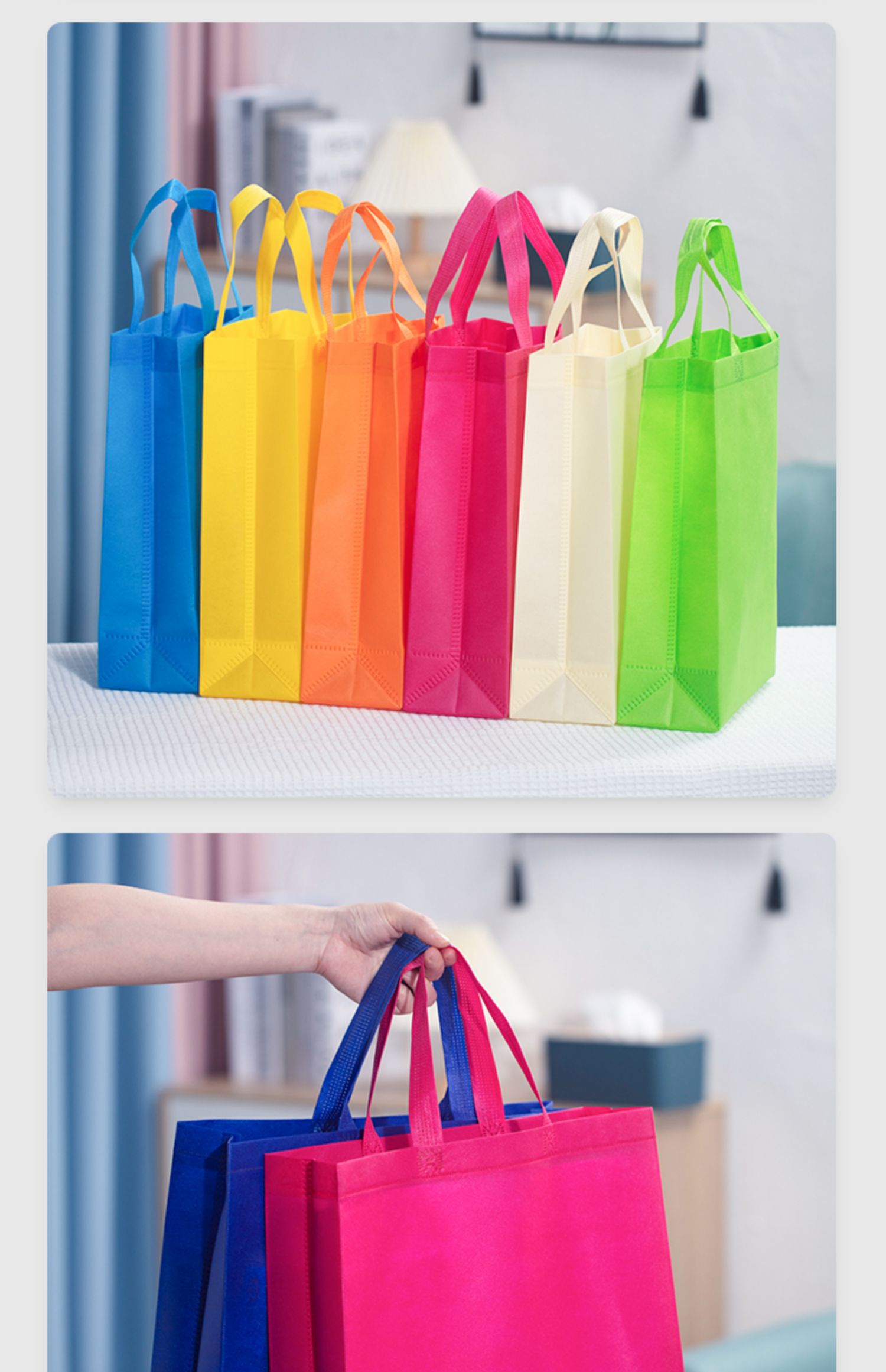 Customized film coated non-woven fabric bags, customized shopping and environmental protection bags, customized printing and logo customization