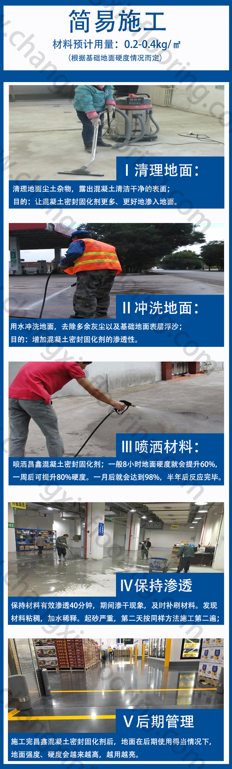 Changxin Building Materials 211N Sodium Based Concrete Sealing and Curing Agent Toughened Floor Wear and Dust Proof