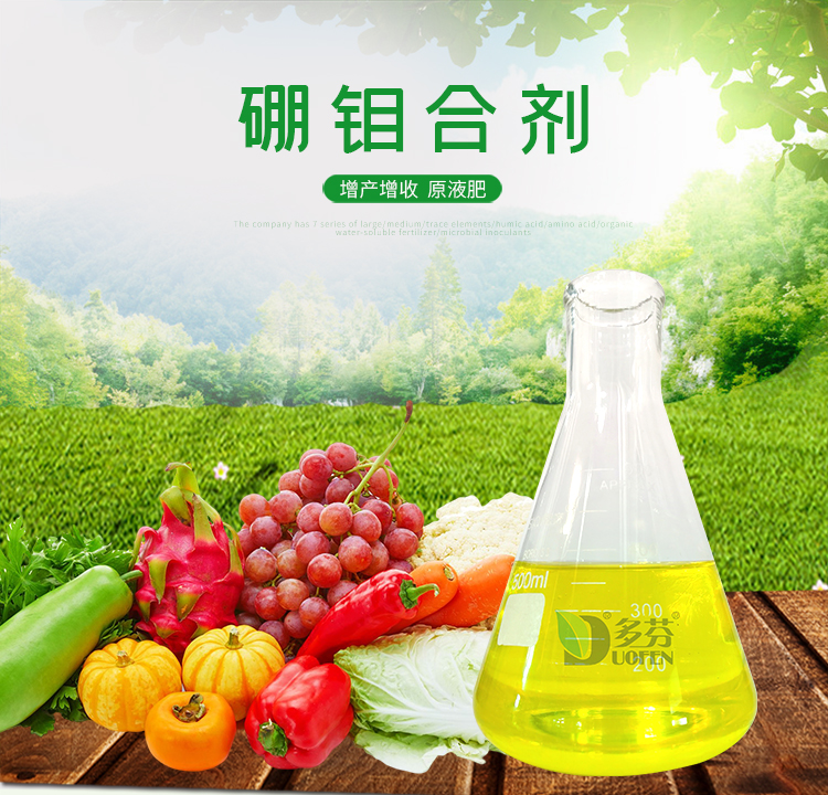 Boron molybdenum mixture promotes flower and fruit growth, increases fruit set rate, wholesale by foliar fertilizer manufacturers