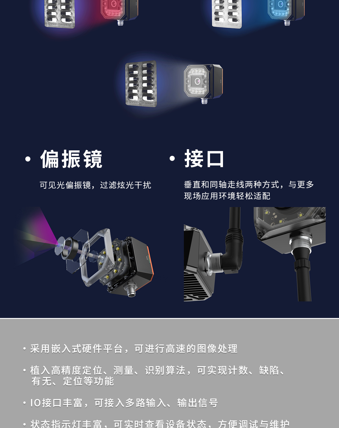 Turing Eye Intelligent Camera Visual Sensor 1.6 Million Pixel Positioning Measurement Recognition Fixed Assembly Line