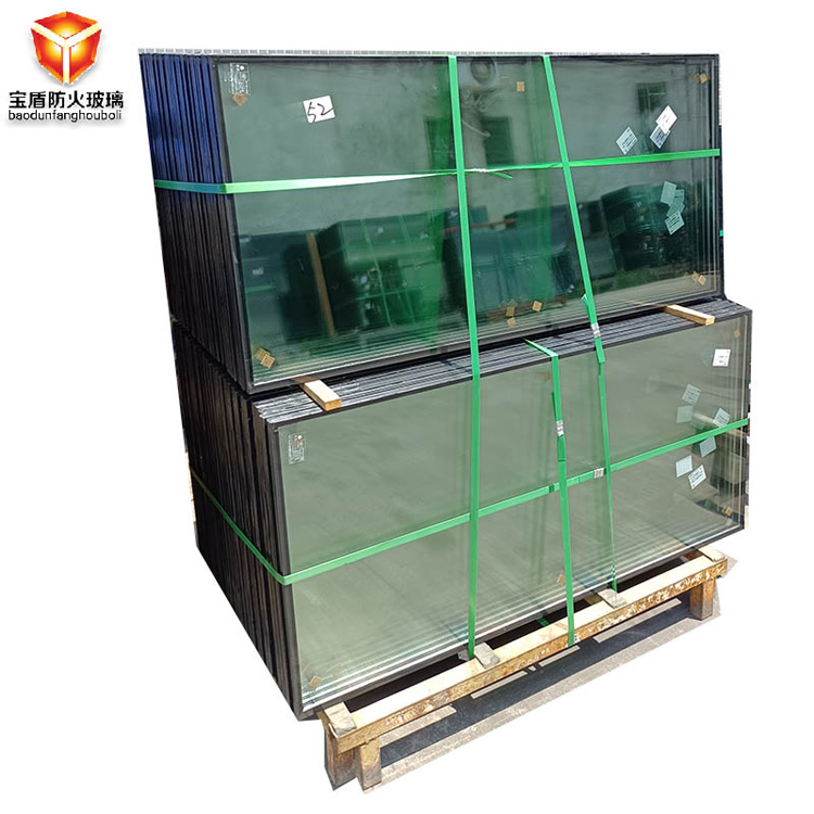 Curtain wall fireproof partition selection Baodun 2-hour nano crystal silicon fireproof glass Class A insulation and stability