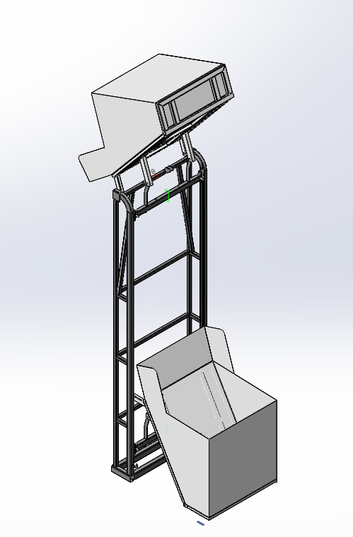 Mining metal and plastic material elevator, garbage bin tipping machine, loading equipment