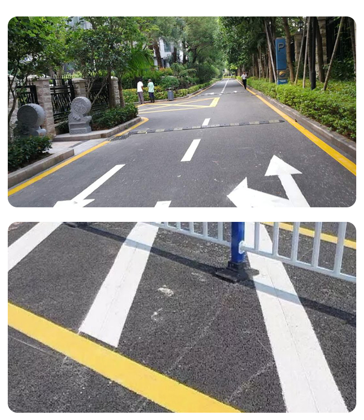 HS722 water-based color road marking paint, road surface color change, road marking product, dry, fast, and durable weather resistance