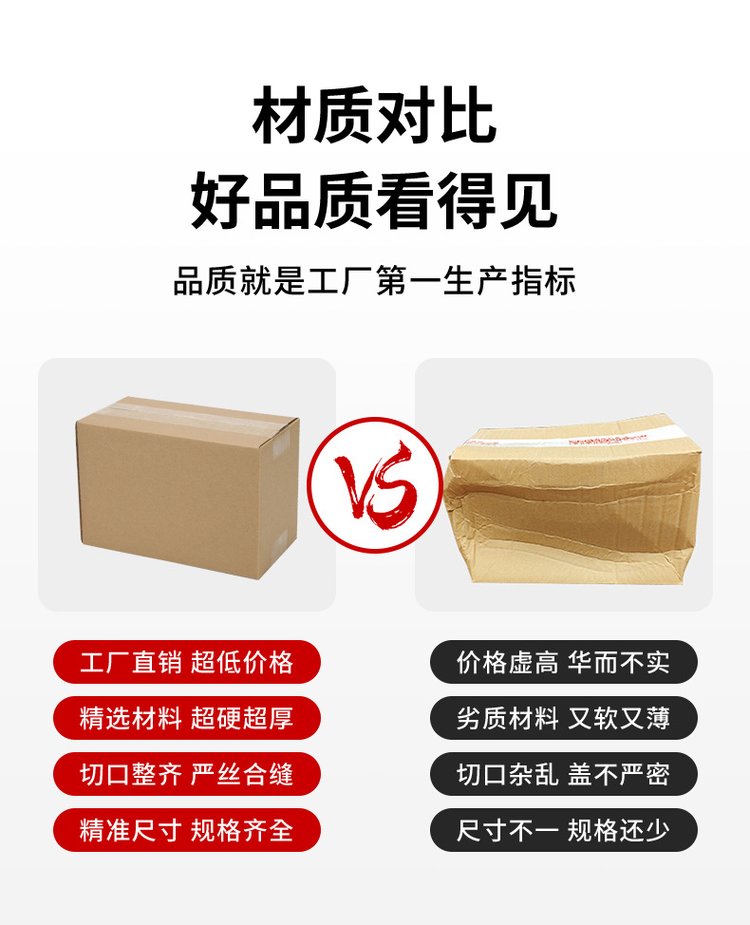 Tangxia Source Box Moving and Packaging Paper Box Half Height Express Box Customized Paper Box Spot Rectangular Express Box