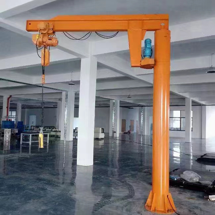 Small column type cantilever crane, 1t single arm crane, single arm crane, 360 degree electric rotation