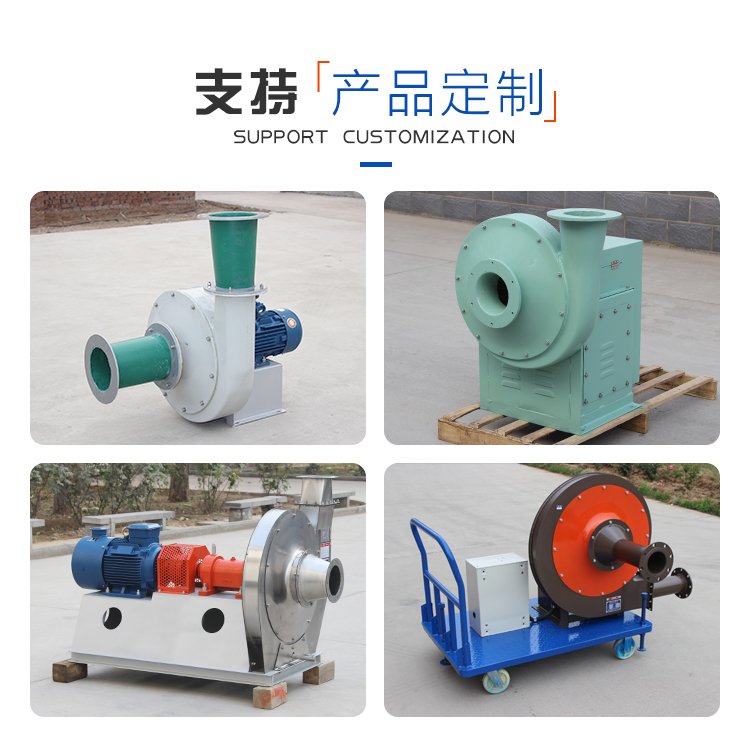 Stainless steel high-pressure centrifugal fan 9-19, anti-corrosion and explosion-proof blower for chemical fertilizer plant in food factory