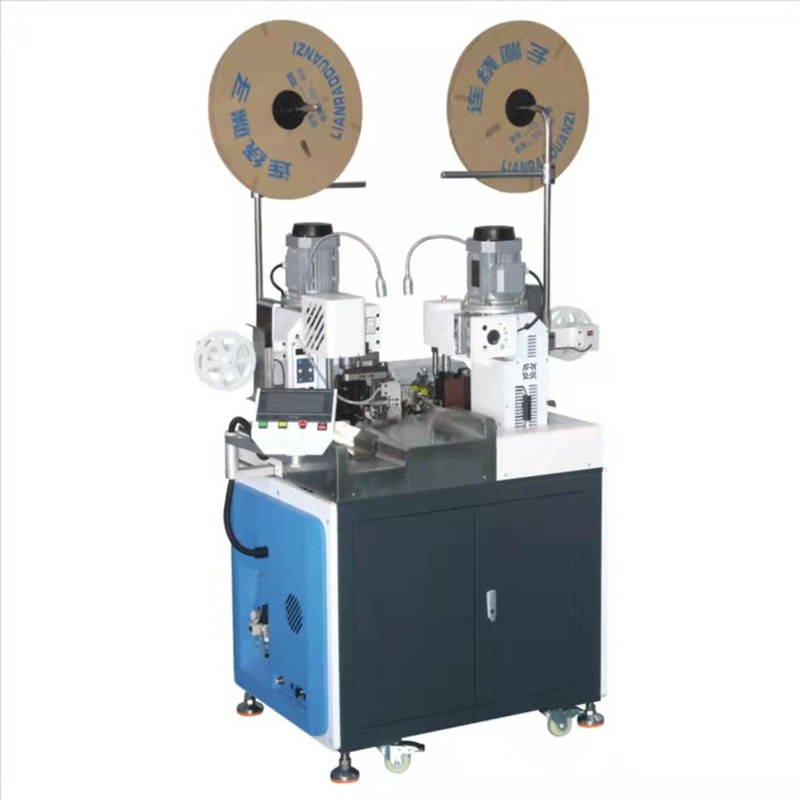 Fully automatic dual head terminal machine, servo 5-wire processing, high-speed and stable wire arrangement, translation terminal crimping machine, original factory