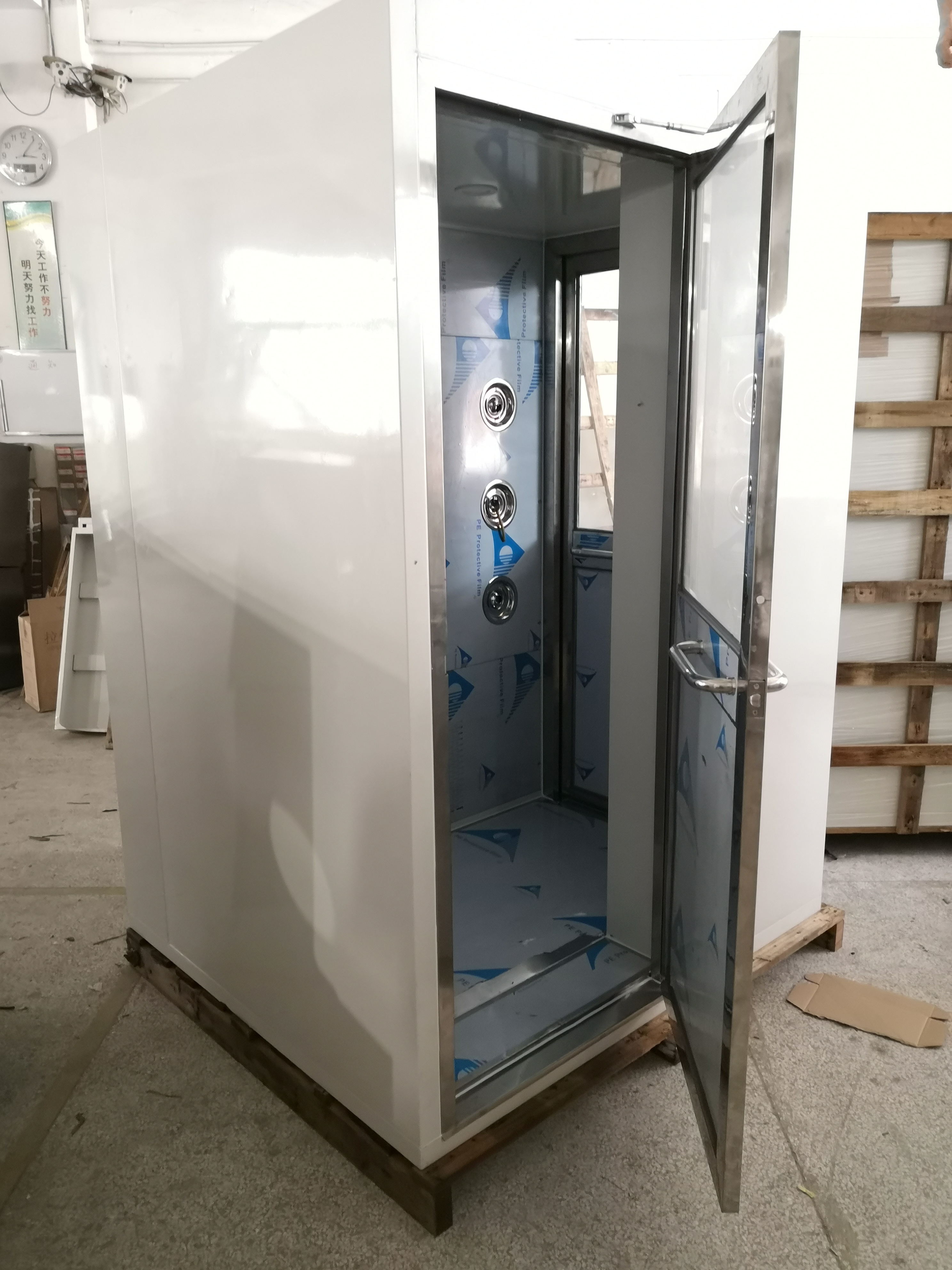 Laboratory air shower room air purification air shower door manufacturer's voice air shower machine