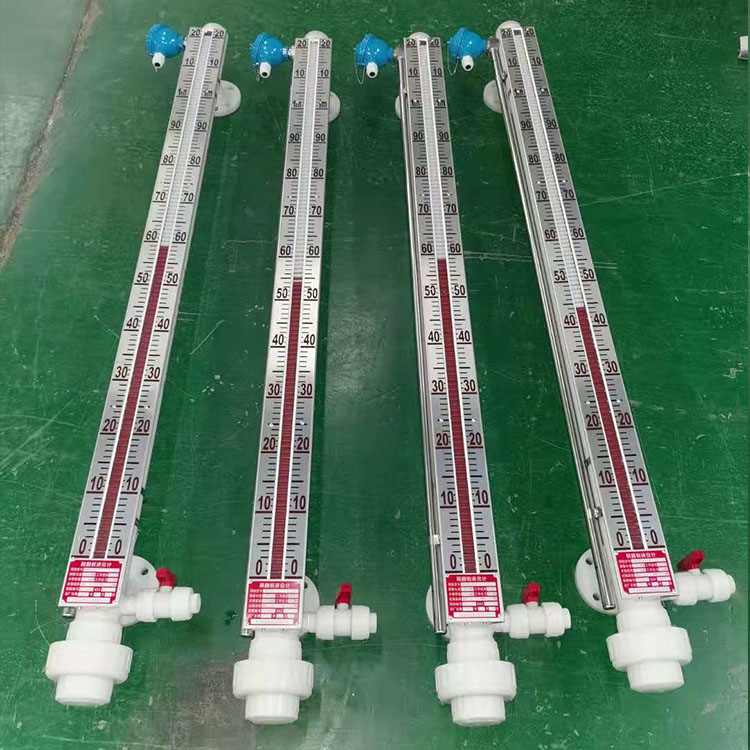 PVC material liquid level gauge anti-corrosion and high-temperature resistant remote magnetic flip plate can be customized for incoming materials