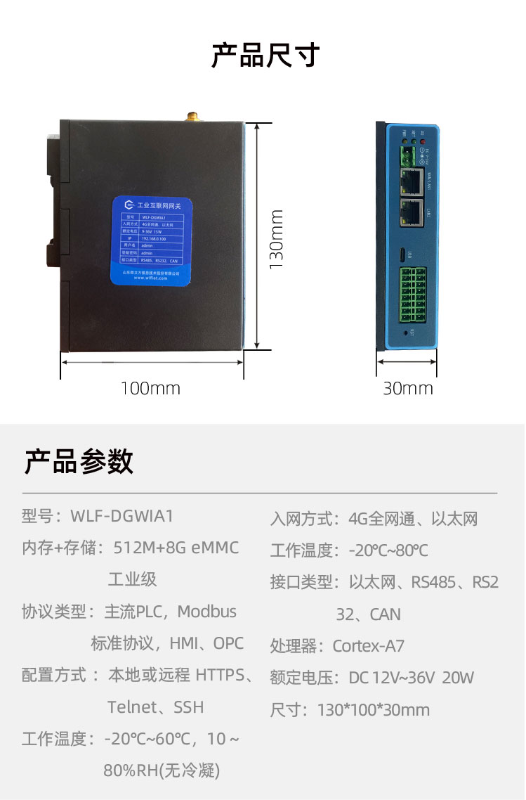 Microcube/Industrial Internet Gateway IoT Ethernet RS485 RS232 CAN