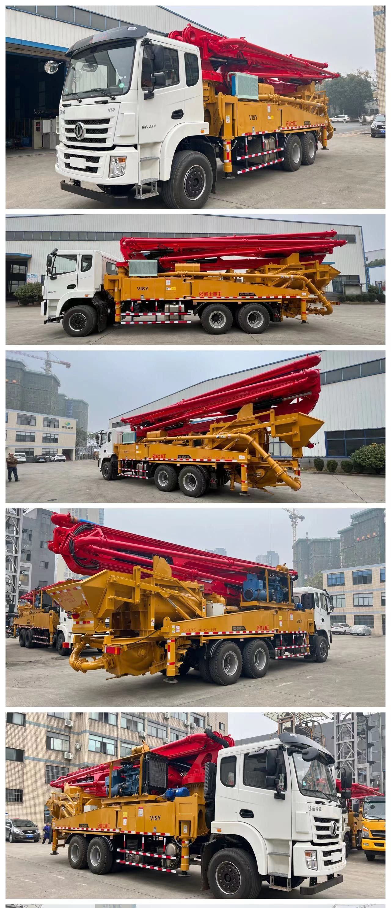 Weishi Rural Pump Truck Small Heavenly Pump with Mixer and Pump Truck Building Slope Retaining Wall 34/38/44 meters