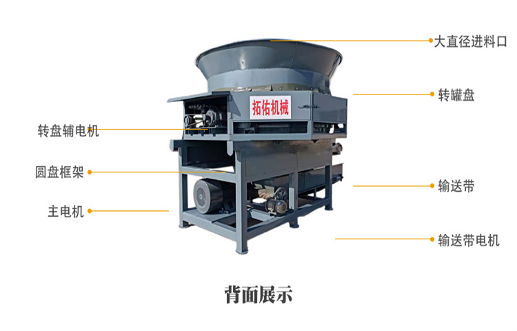 Disc type straw crusher Taihe brand Wheatgrass binding and kneading machine Large baled straw crusher