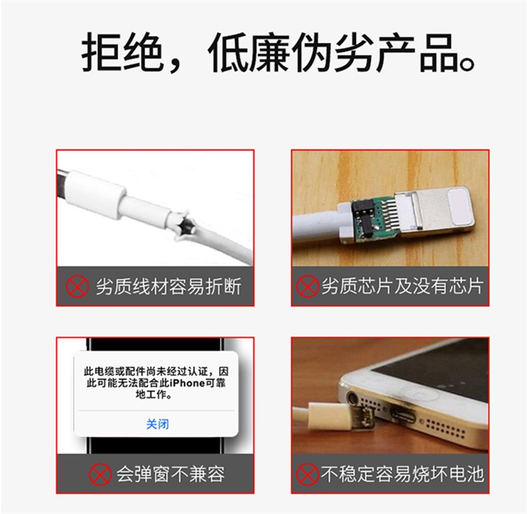 Apple Data Cable USB 1.5 meter TPE Charging Cable Original Quality Support Customization