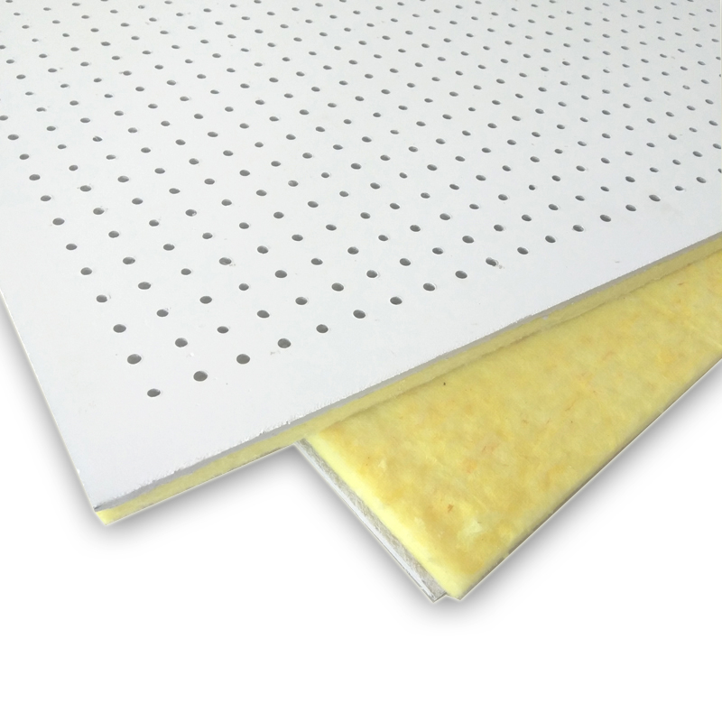 Perforated sound-absorbing board, microporous calcium silicate glass fiber composite acoustic board, glass wool ceiling, wall sound-absorbing board