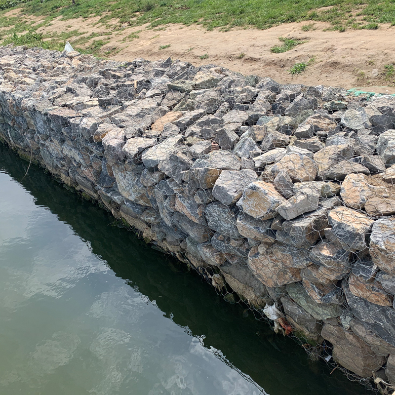 Shiteng Flood Control Gabion Stone Cage Net Fixed Bin Cage Net Box Lead Wire Reno Pad Green Bin Pad Green Grid