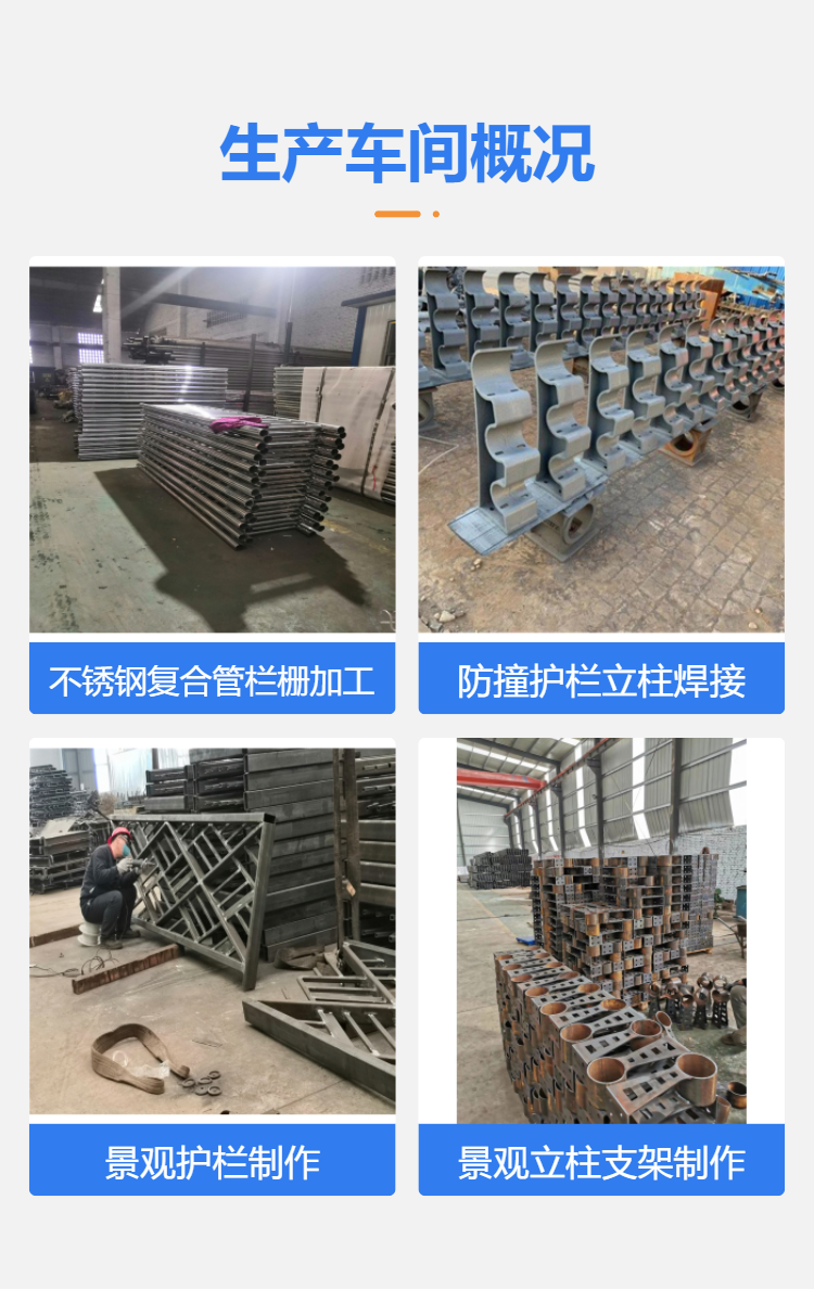 Beam column bridge, river channel protection railing, elevated bridge, concrete anti-collision wall, handrails, railings, and public metal