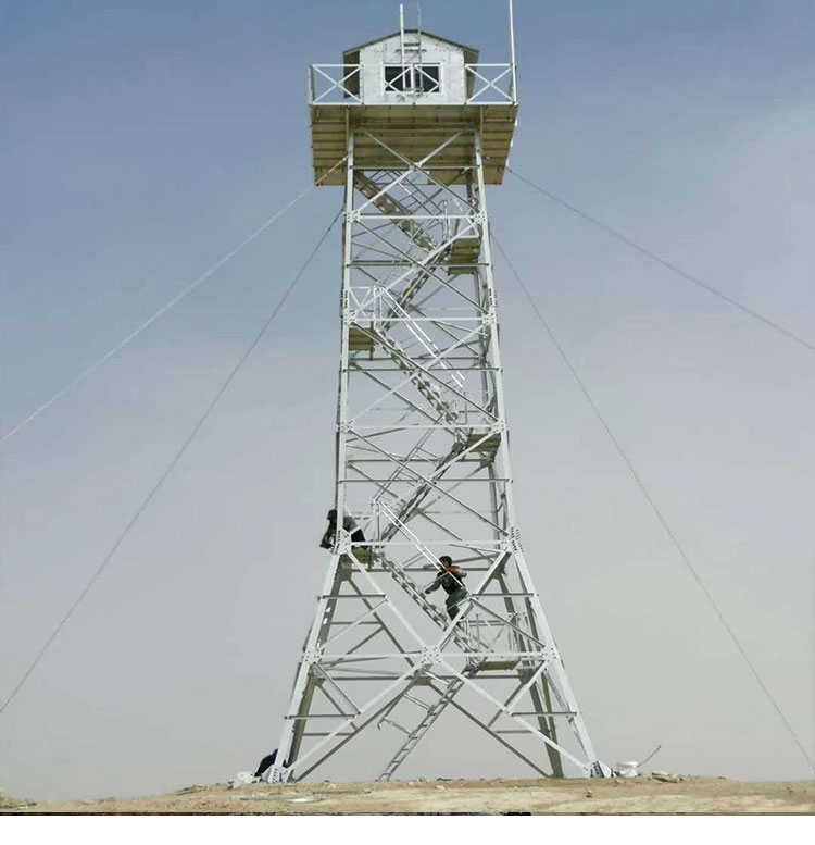 Kaifeng Watch Tower Grassland Forest Oil Monitoring Tower Landscape Watch Structure Tower Structure Stable Support Customization