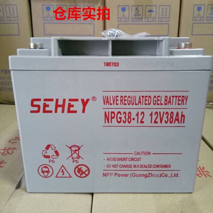 德国西力SEHEY蓄电池NPG38-12 12V38AH直流屏 配电柜 ups电力系统